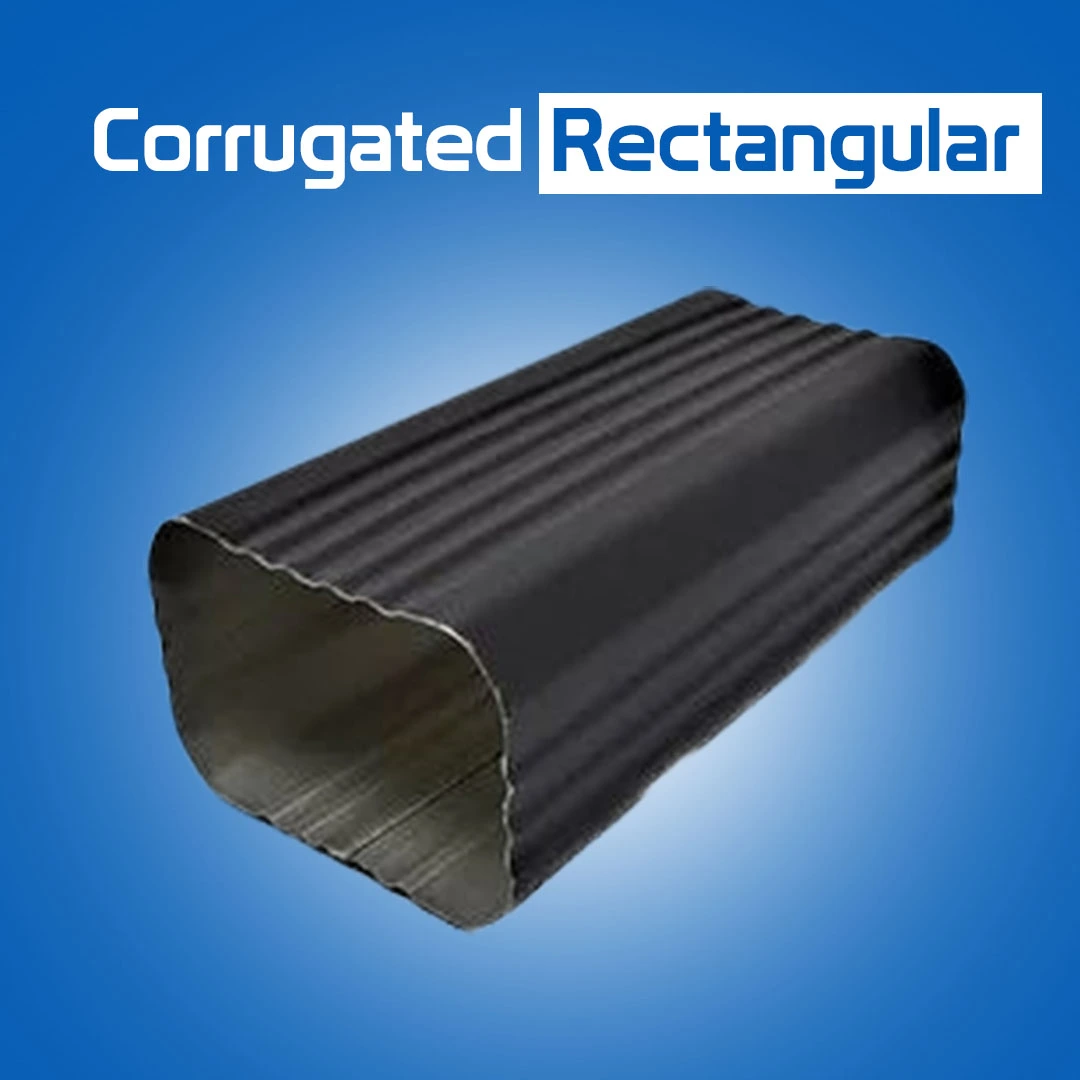 New Corrugated Rectangular Downspouts