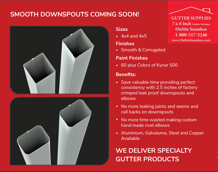 Smooth Downspouts